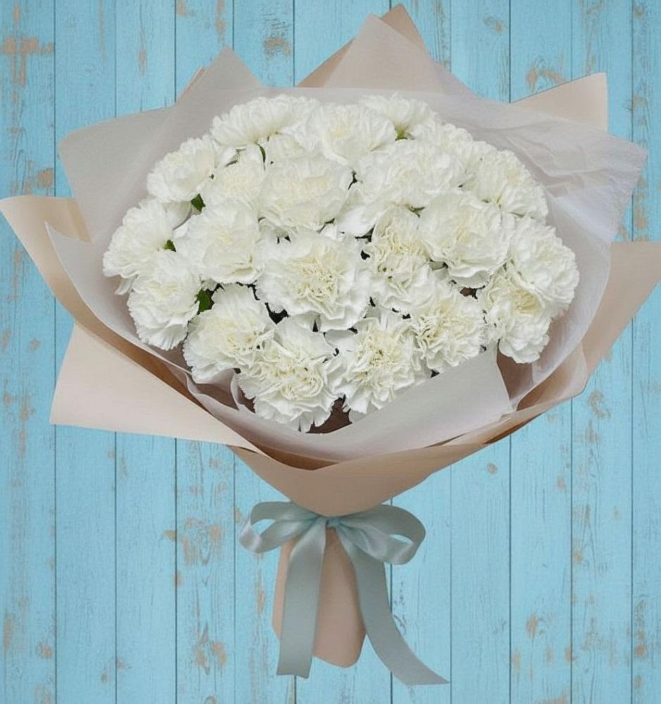 Букет цветов из: Гвоздики в Казанской Краснодарского края