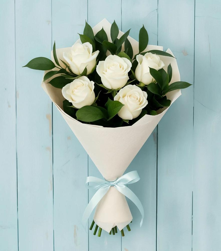 Букет цветов из: Розы в Казанской Краснодарского края