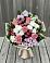 Букет цветов из: Альстромерии, Гвоздики, Розы и Хризантемы в Казанской Краснодарского края
