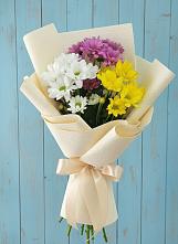 Букет цветов из:  Хризантемы в Казанской Краснодарского края