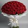 Букет 101 Красная роза Блэк Мэджик в Казанской Краснодарского края