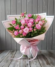 Букет Розовый кустик #REPLACE_PRED# Казанской Краснодарского края