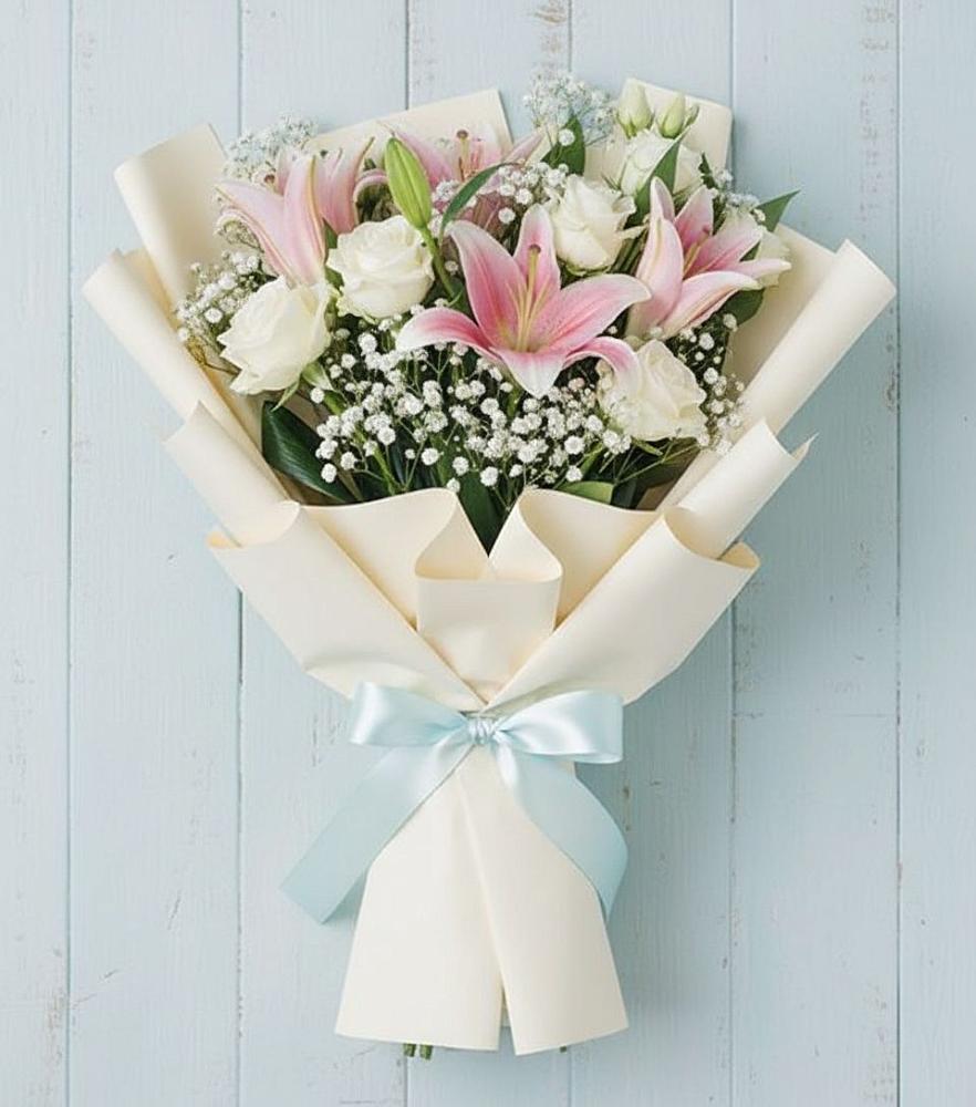 Букет цветов из: Лилии в Казанской Краснодарского края