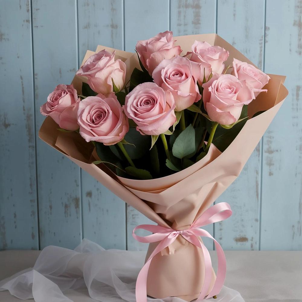 Букет цветов из: Розы в Казанской Краснодарского края