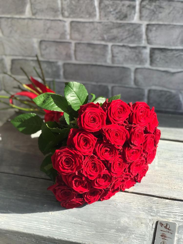 Букет Красные розы Фридом в Казанской Краснодарского края