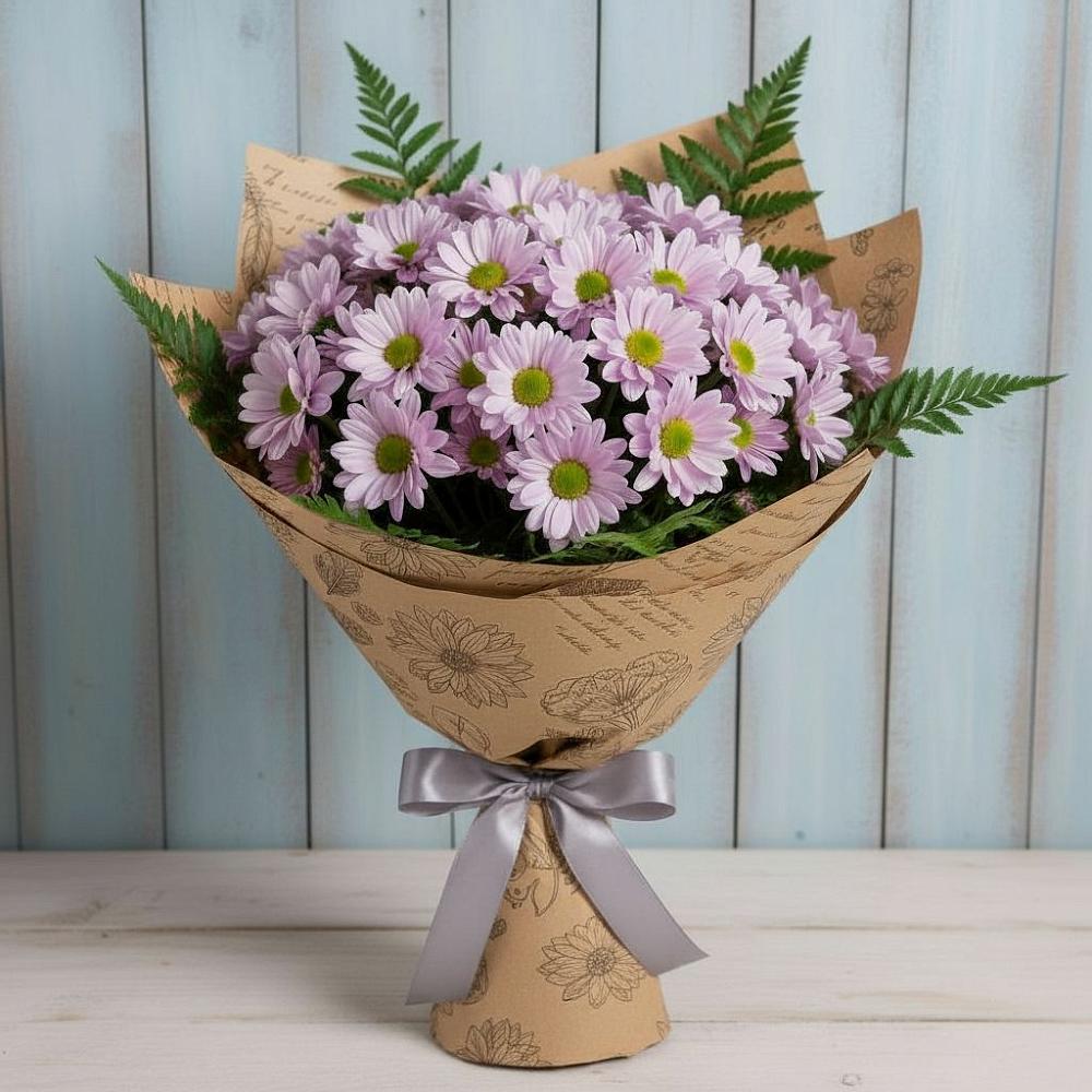 Букет цветов из: Хризантемы в Казанской Краснодарского края