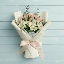 Букет цветов из:  Альстромерии #REPLACE_PRED# Казанской Краснодарского края