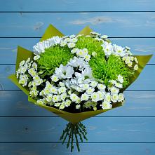 Букет цветов из:  Хризантемы #REPLACE_PRED# Казанской Краснодарского края