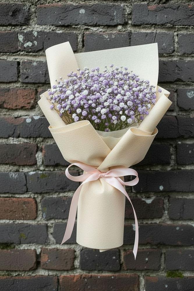 Букет цветов из: Гипсофила в Казанской Краснодарского края