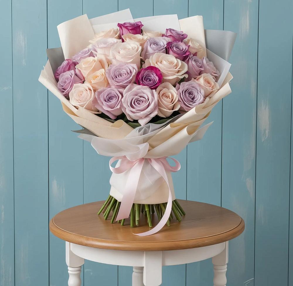 Букет цветов из: Розы в Казанской Краснодарского края