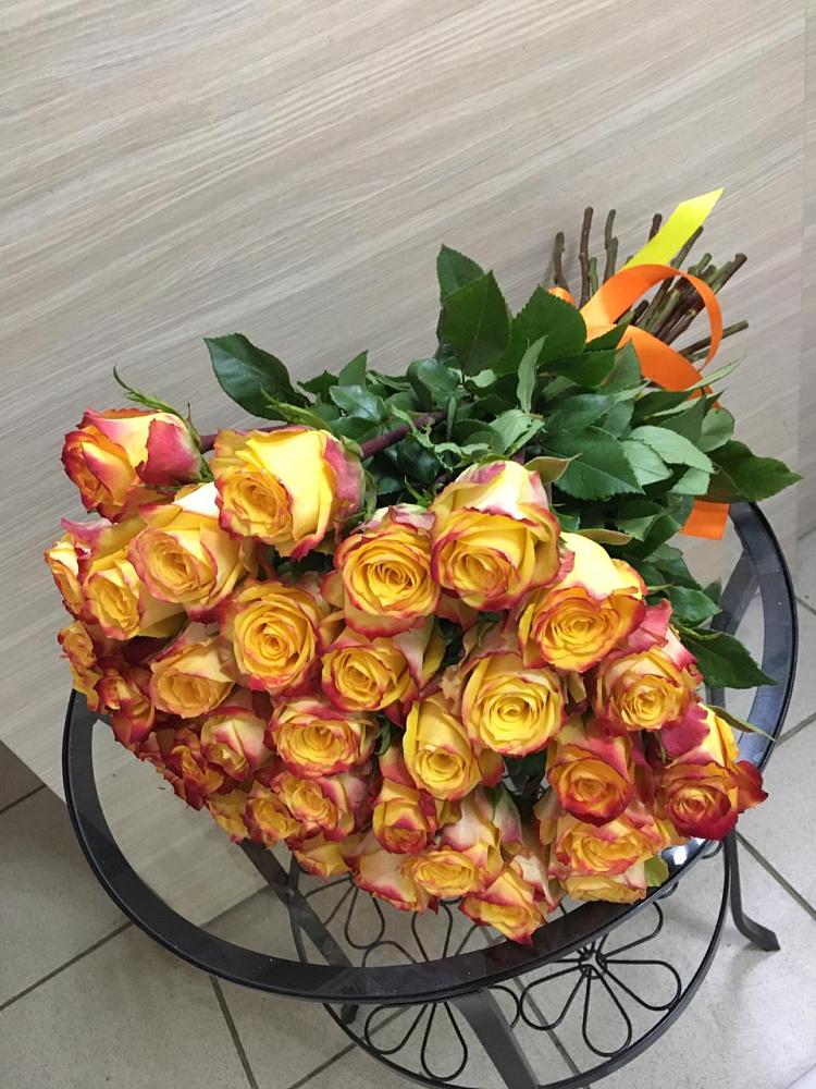 Букет Желтые розы в Казанской Краснодарского края