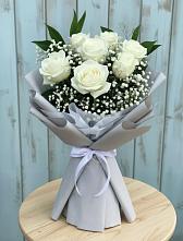 Букет цветов из:  Розы в Казанской Краснодарского края