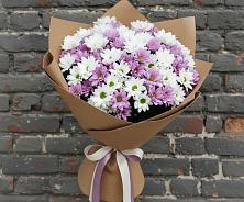 Букет цветов из:  Хризантемы в Казанской Краснодарского края