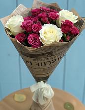 Букет цветов из:  Розы в Казанской Краснодарского края