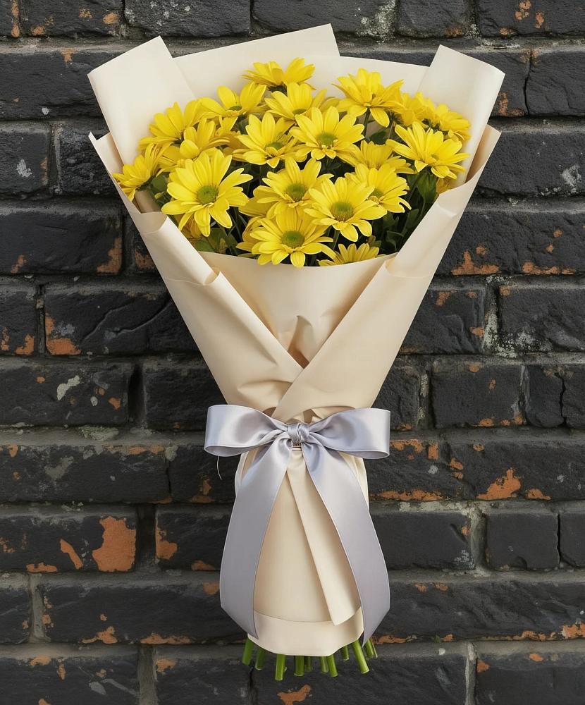 Букет цветов из: Хризантемы в Казанской Краснодарского края