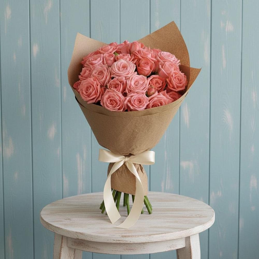 Букет цветов из: Розы в Казанской Краснодарского края