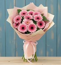 Букет цветов из:  Герберы в Казанской Краснодарского края